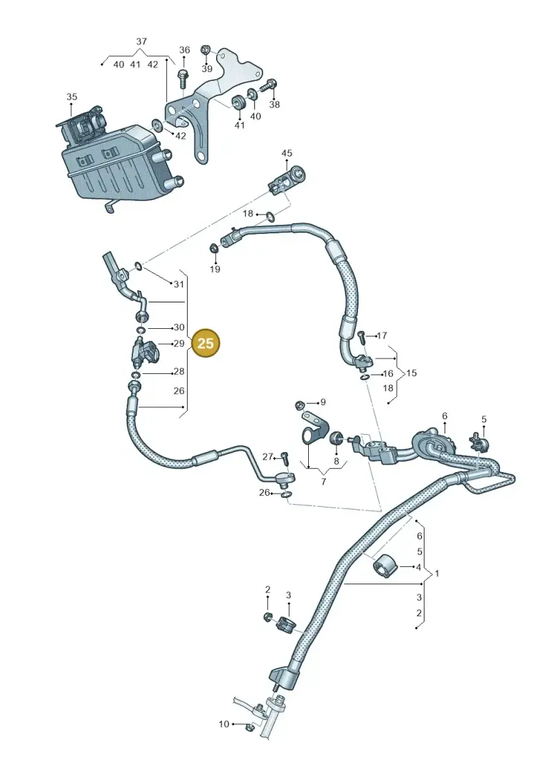 4K1816720AP — Audi A6 (2018-2025) diagram 435260850, position 25