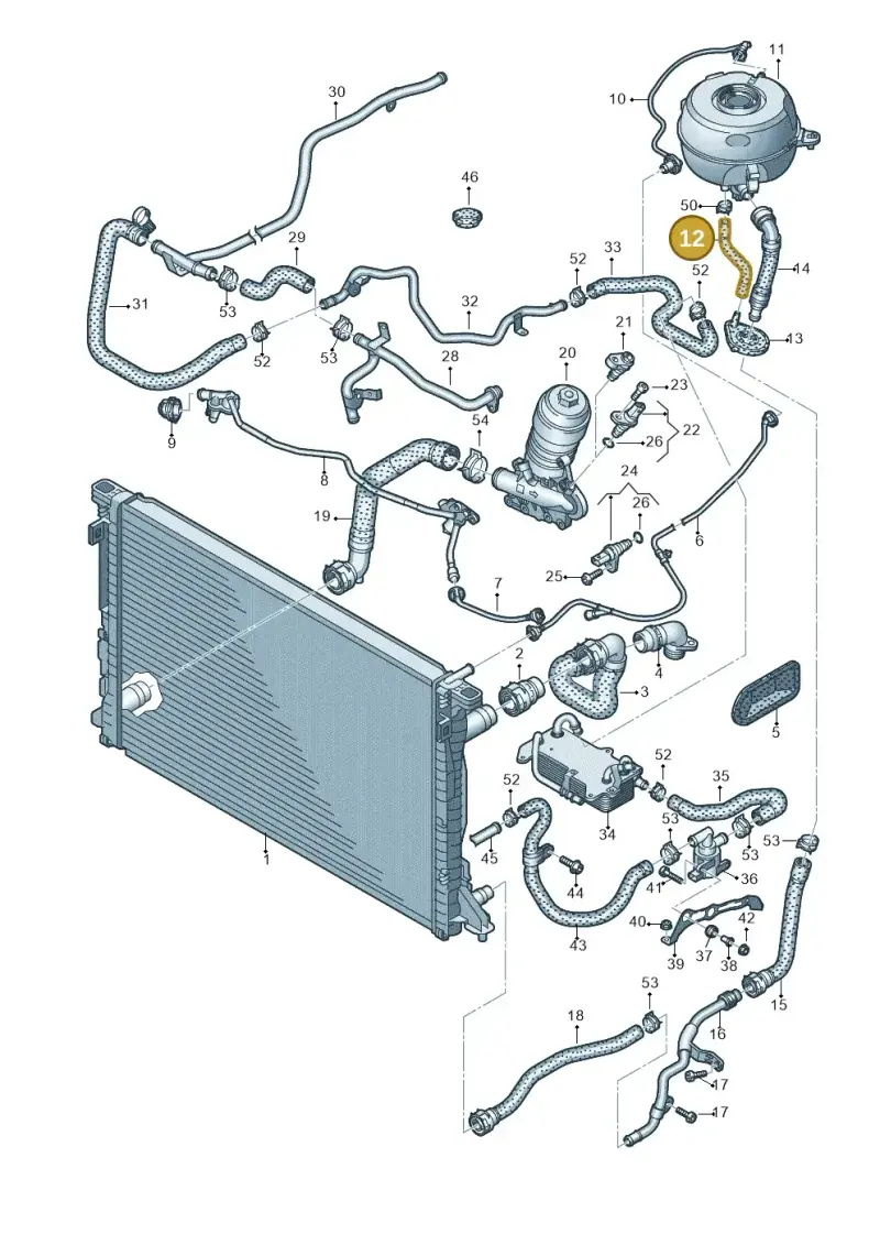 4K2121123A — Audi A6 2.0 (2018-) diagram 435121230, position 12