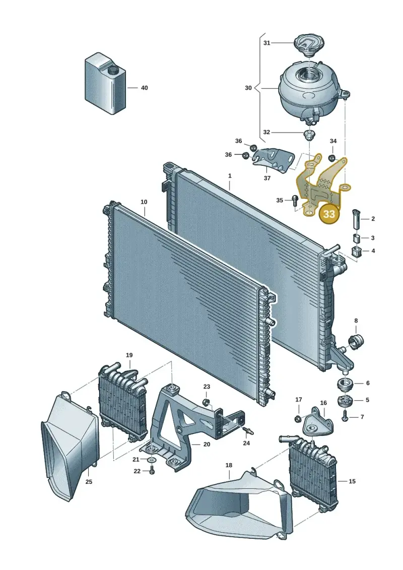 4K2121224A — Audi A6 (2018-2025) diagram 435121094, position 33