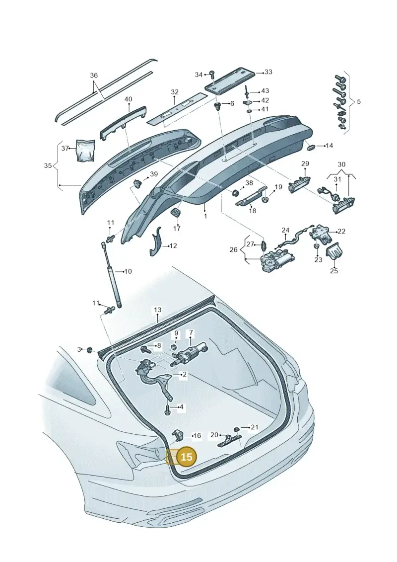 4K9827705E — Audi RS6 Avant (2019-2025) diagram 537827000, position 15