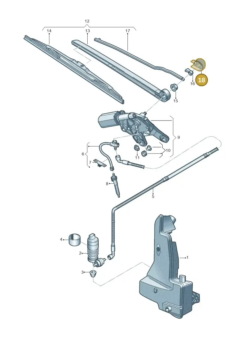 4K9955205A — Audi Q8 e-tron (2018-2020) diagram 586955020, position 18