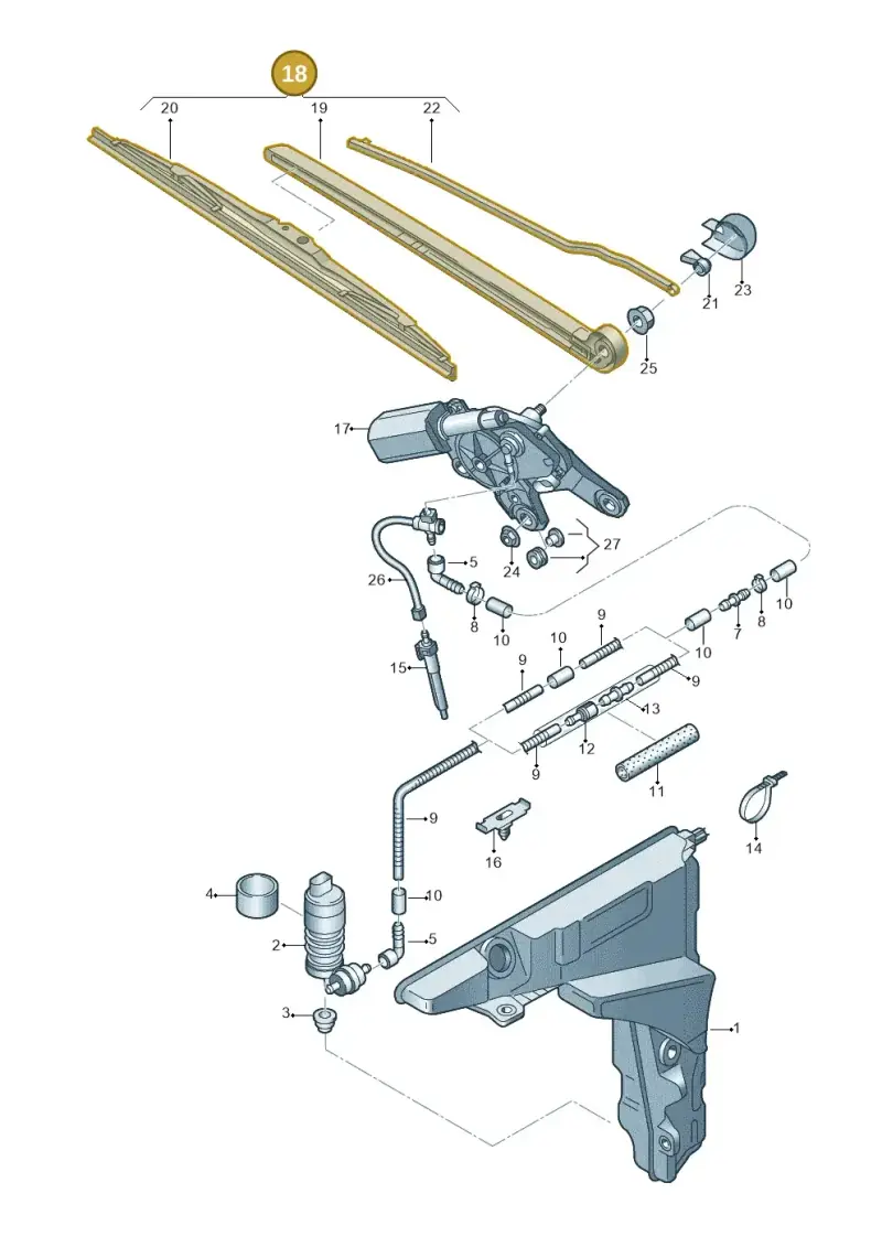 4K9955405A — Audi RS6 Avant (2019-) diagram 430955020, position 18