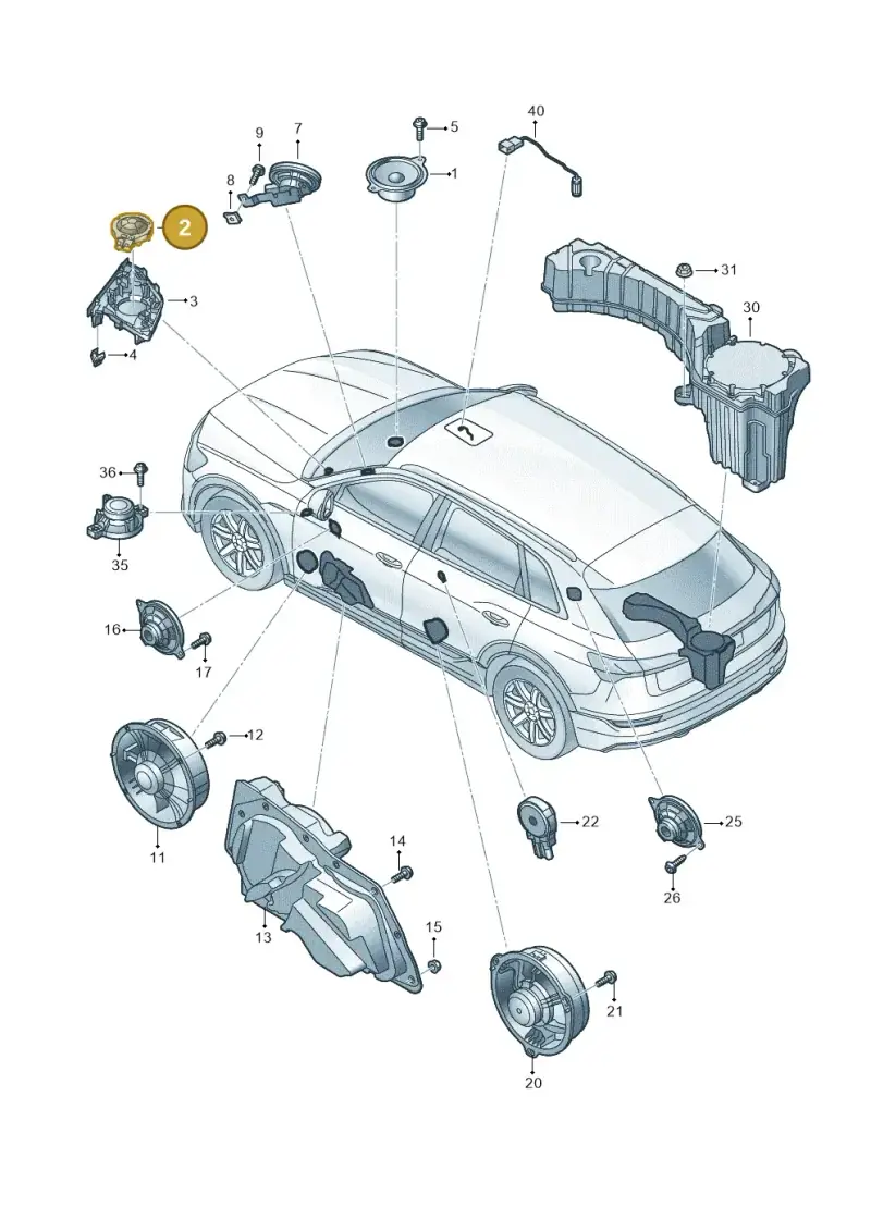 4KE035398 — Audi Q8 e-tron (2018-2020) diagram 586035350, position 2