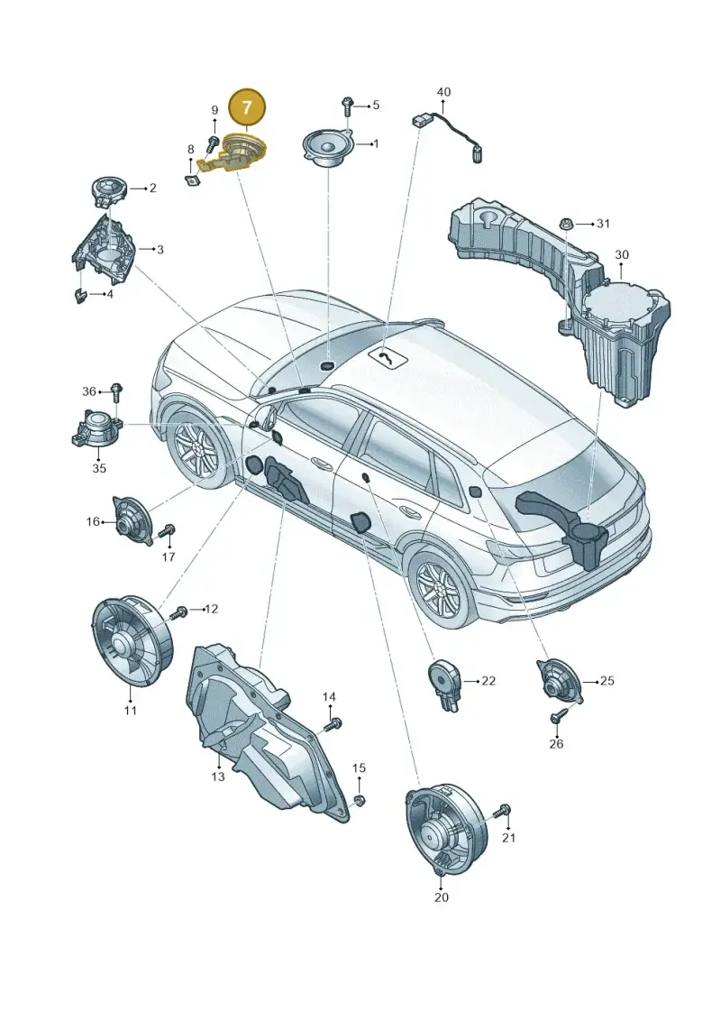 4KE035399 — Audi Q8 e-tron (2018-2025) diagram 586035350, position 7