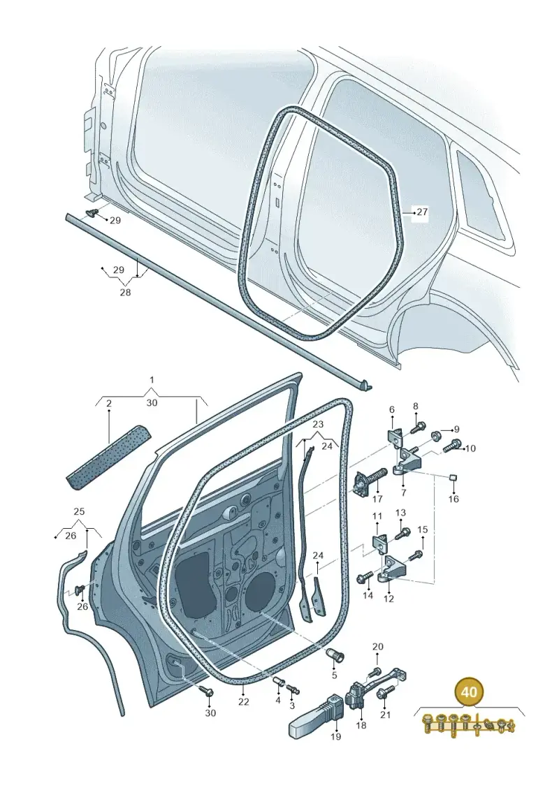 4KE098620A — Audi Q8 e-tron (2018-2025) diagram 586833010, position 40