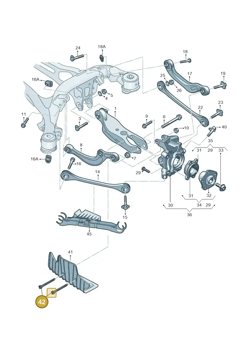 4KE512182 — Audi Q5 (2016-2020) diagram 896505300, position 42