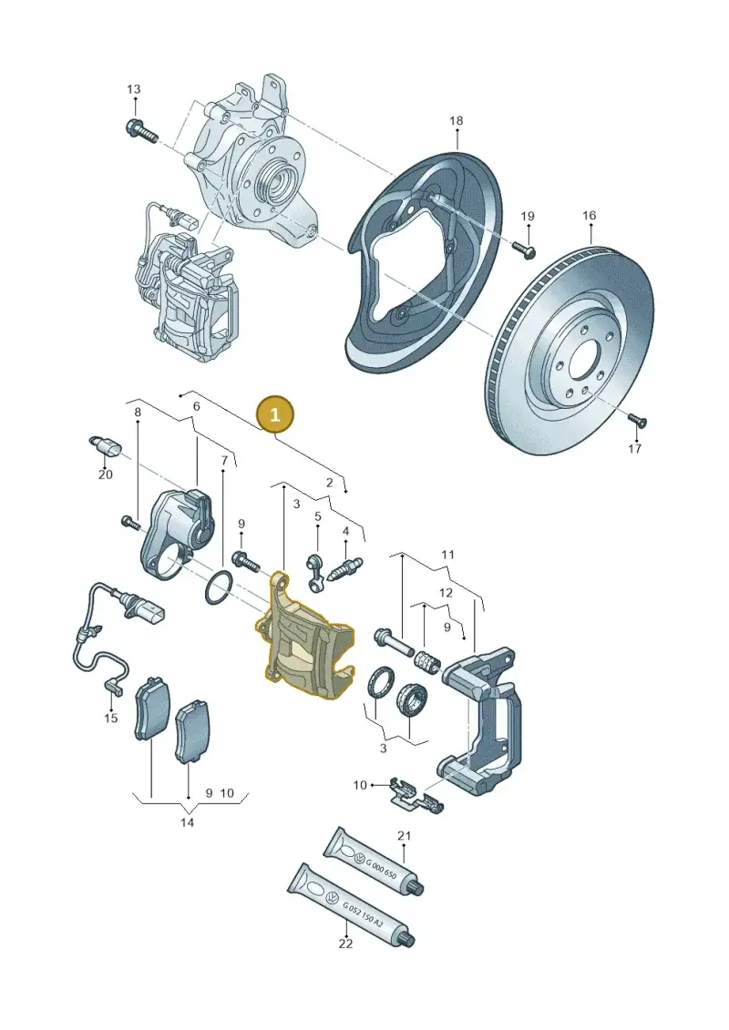 4KE615404ASR6 — Audi Q8 e-tron (2018-2025) diagram 849615600, position 1