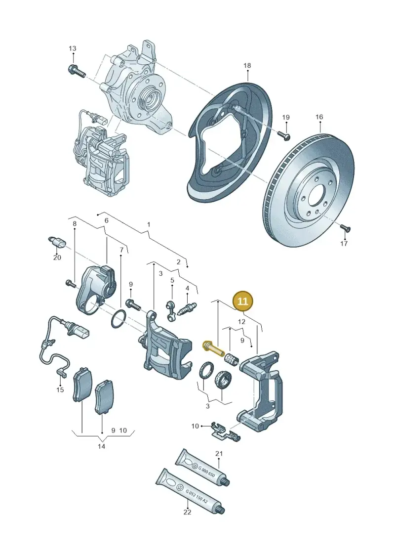 4KE615425ASR6 — Audi Q8 e-tron (2018-2025) diagram 849615600, position 11