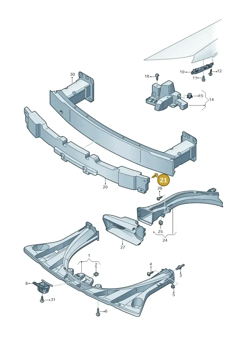 4KE807249 — Audi RS e-tron GT (2020-2025) diagram 4j1807000, position 21