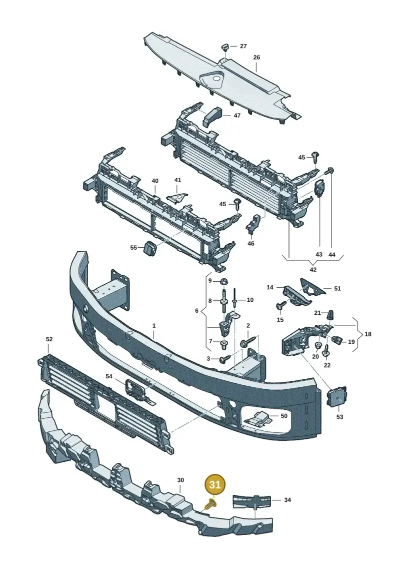 4KE807249 — Audi A5 Limousine (2024-2025) diagram 8wk807000, position 31