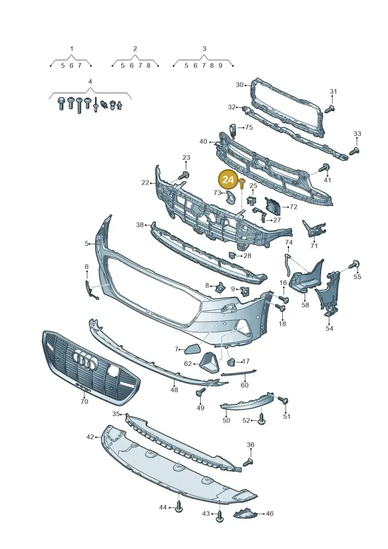 4KE807932A — Audi Q8 e-tron (2018-2025) diagram 586807100, position 24