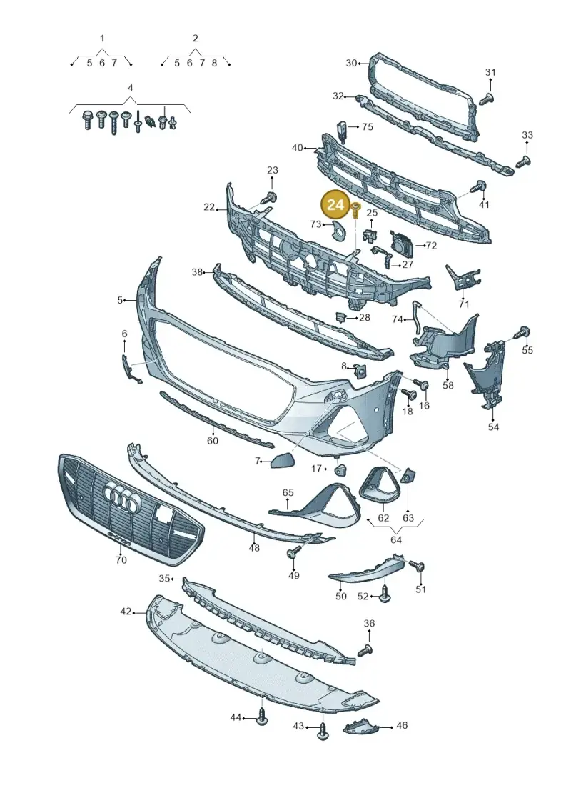 4KE807932A — Audi Q8 e-tron (2018-2025) diagram 586807200, position 24