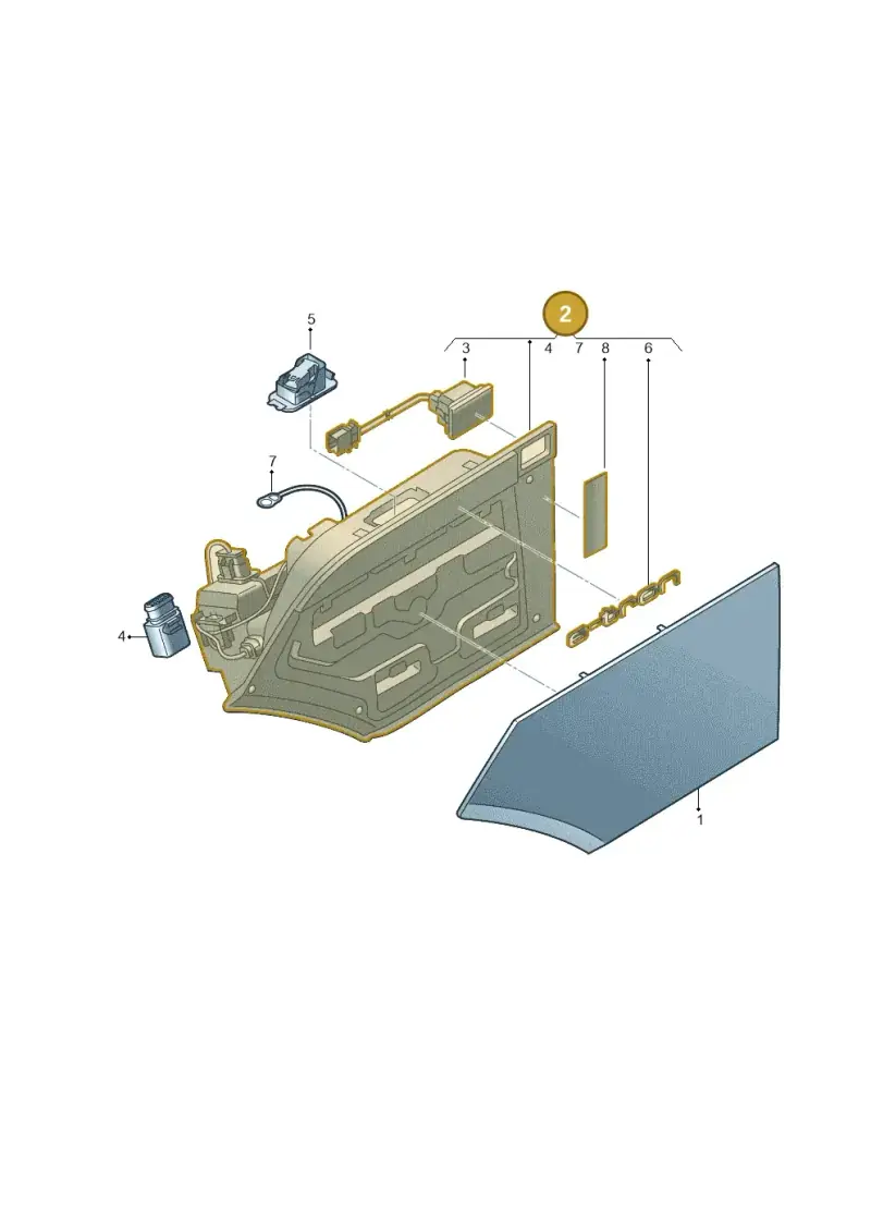 4KE810001C — Audi E-tron (2020-2023) diagram 586821100, position 2
