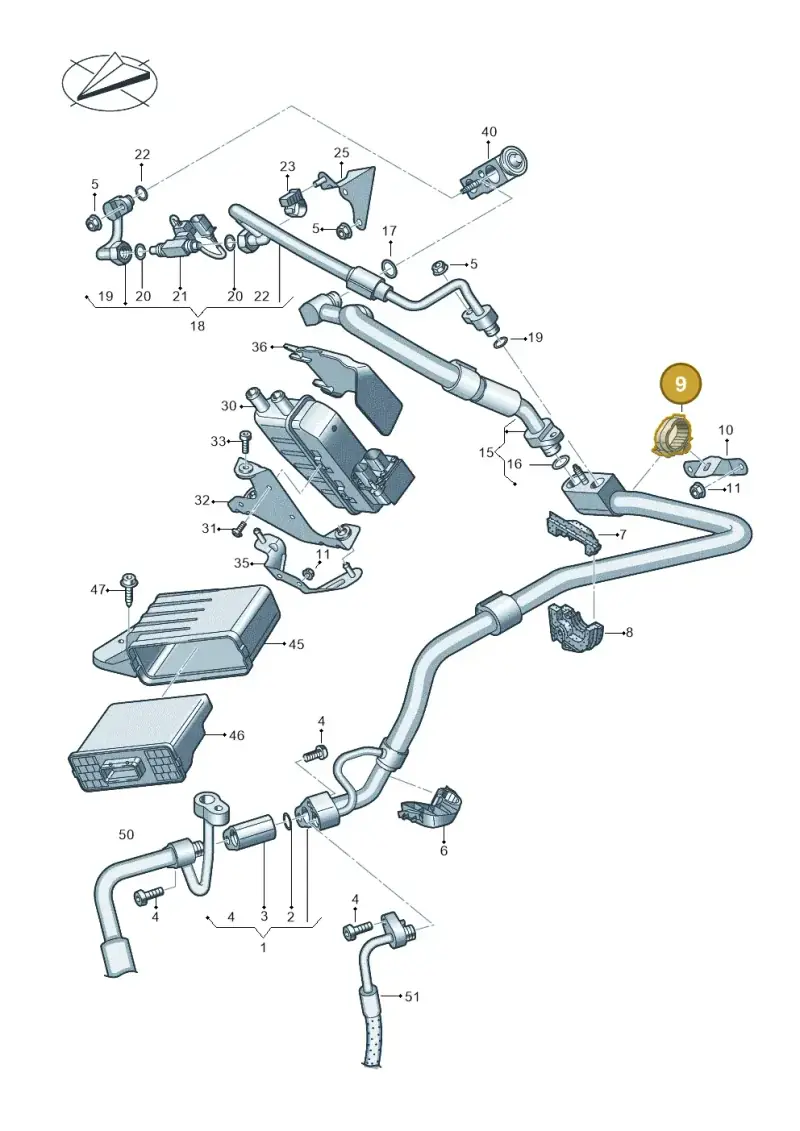 4KE820769F — Audi Q8 e-tron (2018-2020) diagram 586260850, position 9