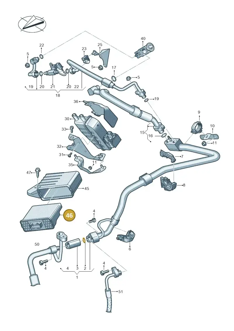 4KE965429C — Audi Q8 e-tron (2018-2025) diagram 586260850, position 46