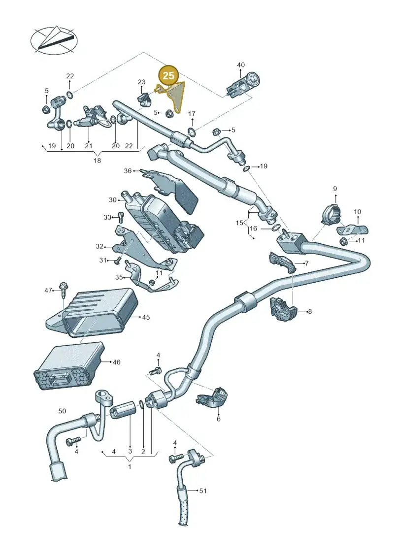 4KL820195A — Audi Q8 e-tron (2018-2020) diagram 586260850, position 25