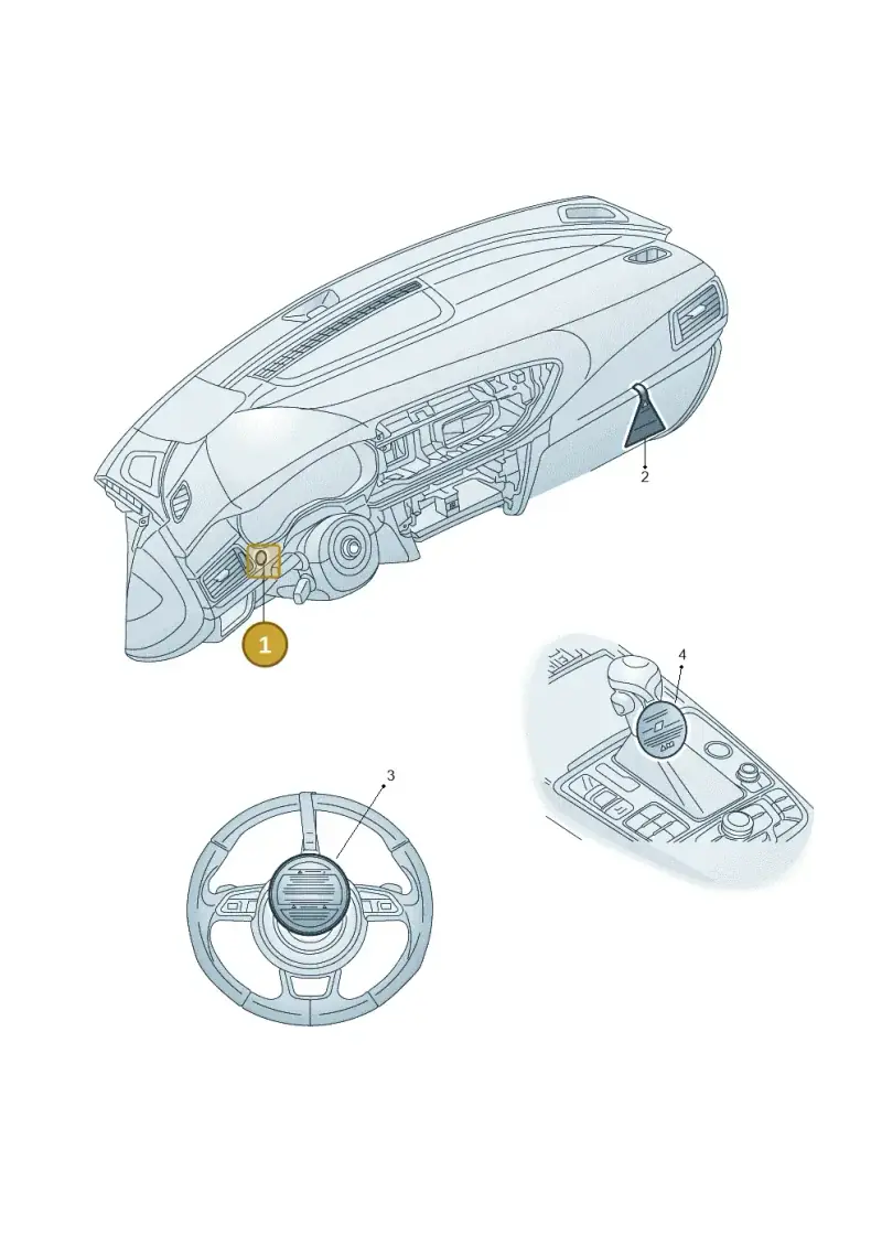 4L0010539 — Audi A7 Sportback (2014-2018) diagram 765010250, position 1