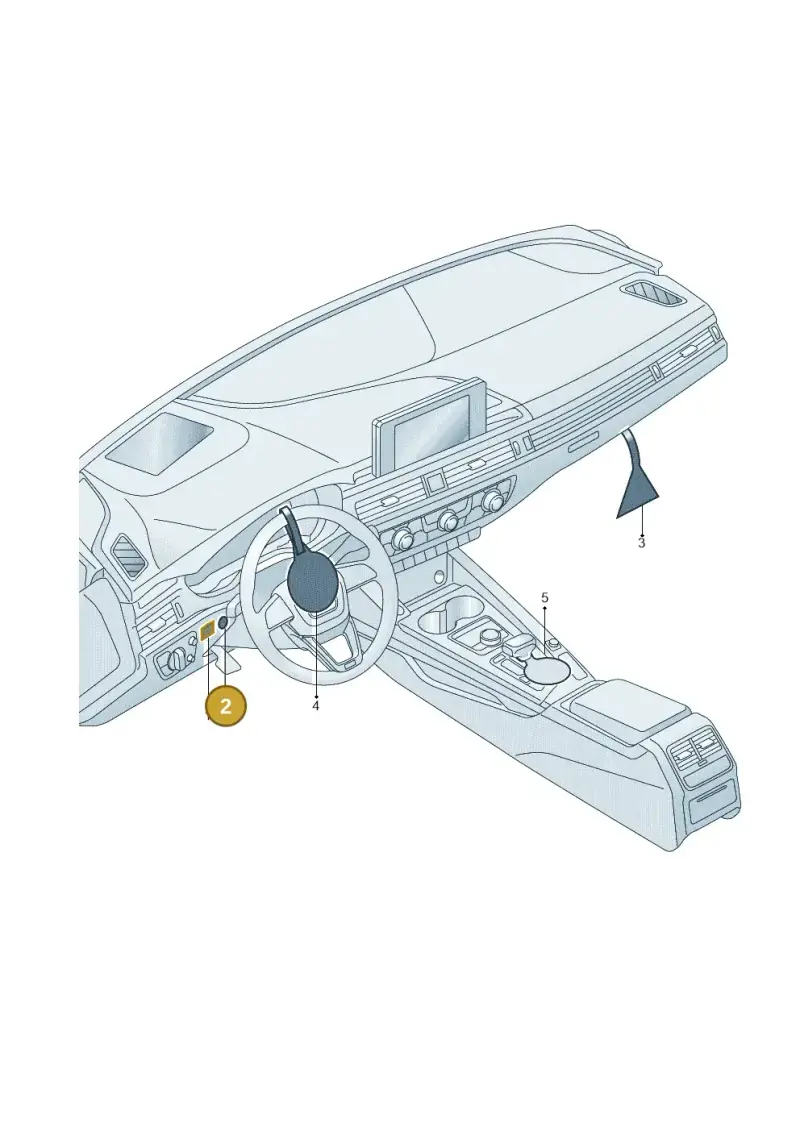 4L0010539 — Audi RS4 Avant (2017-) diagram 849010250, position 2
