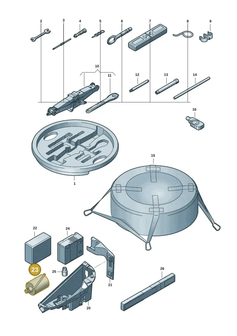 4L0012619B — Audi RS e-tron GT (2020-2020) diagram 4j1011100, position 23