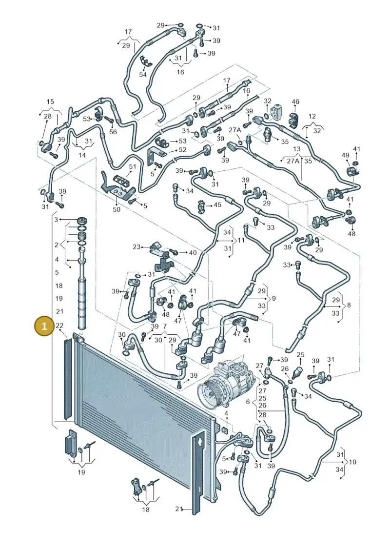 4L0260401A — Audi Q7 qu. 3.0 TDI (2009-2015) diagram 274820450, position 1