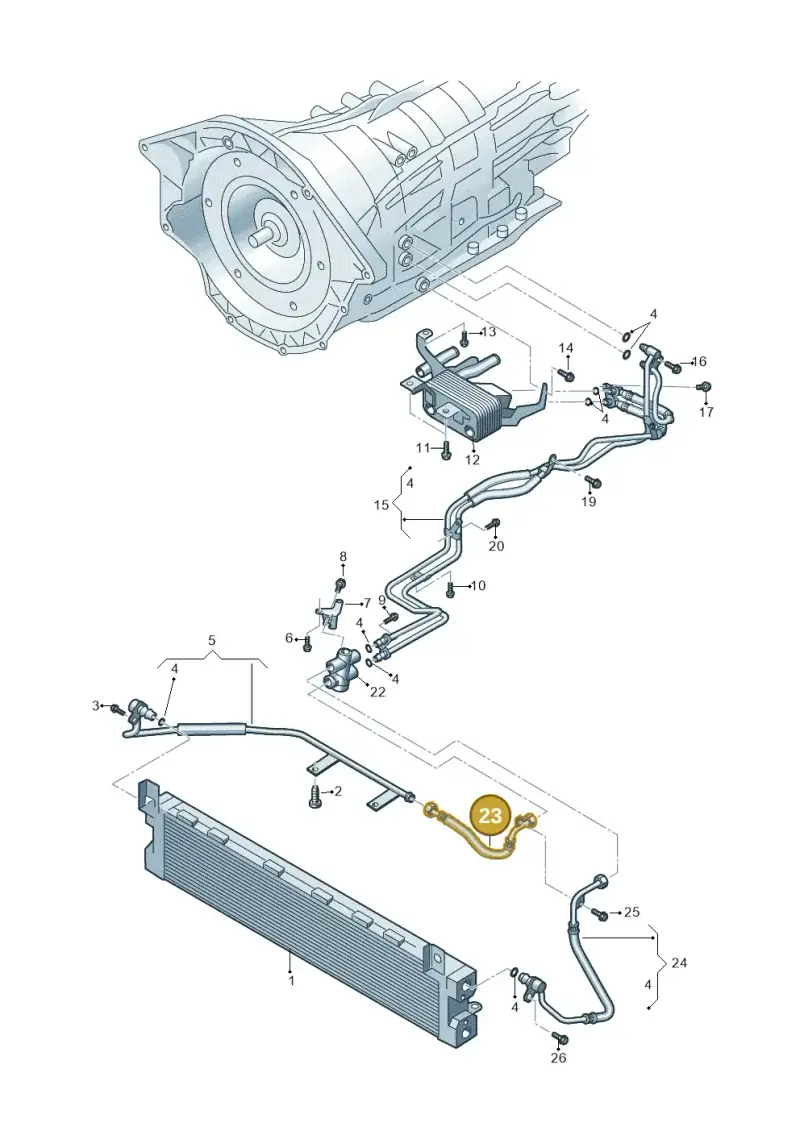 4L0317806 — Audi Q7 qu. 3.0 TDI (2009-2015) diagram 493317600, position 23