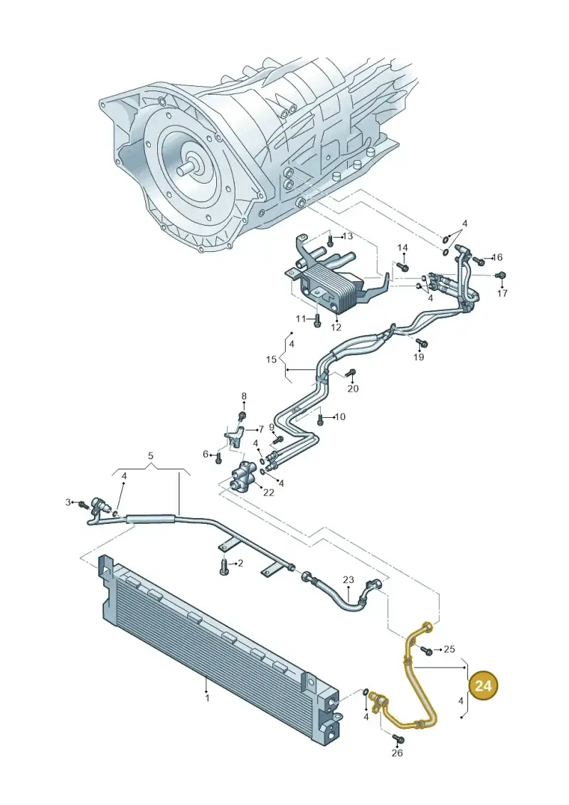 4L0317808B — Audi Q7 qu. 3.0 TDI (2009-2015) diagram 493317600, position 24