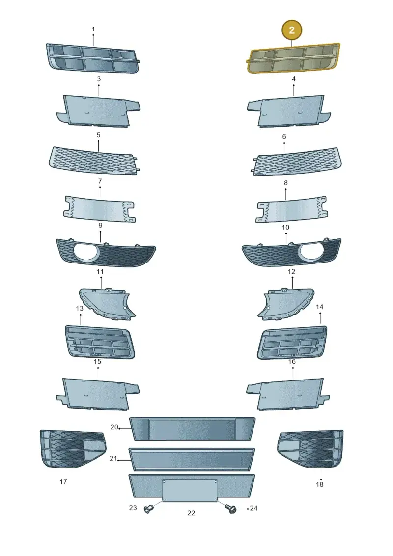 4L0807681B01C — Audi Q7 qu. 3.0 TDI (2009-2015) diagram 675807350, position 2
