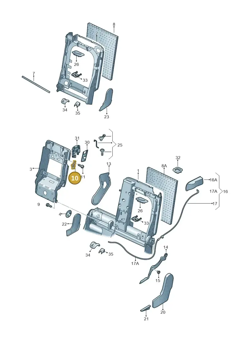 4L0883481 — Audi Q5 qu. 2.0 TDI (2012-2017) diagram 647885600, position 10