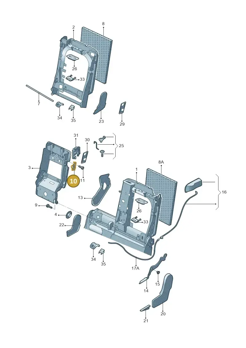 4L0883481 — Audi Q5 qu. 2.0 (2009-2018) diagram 687885060, position 10