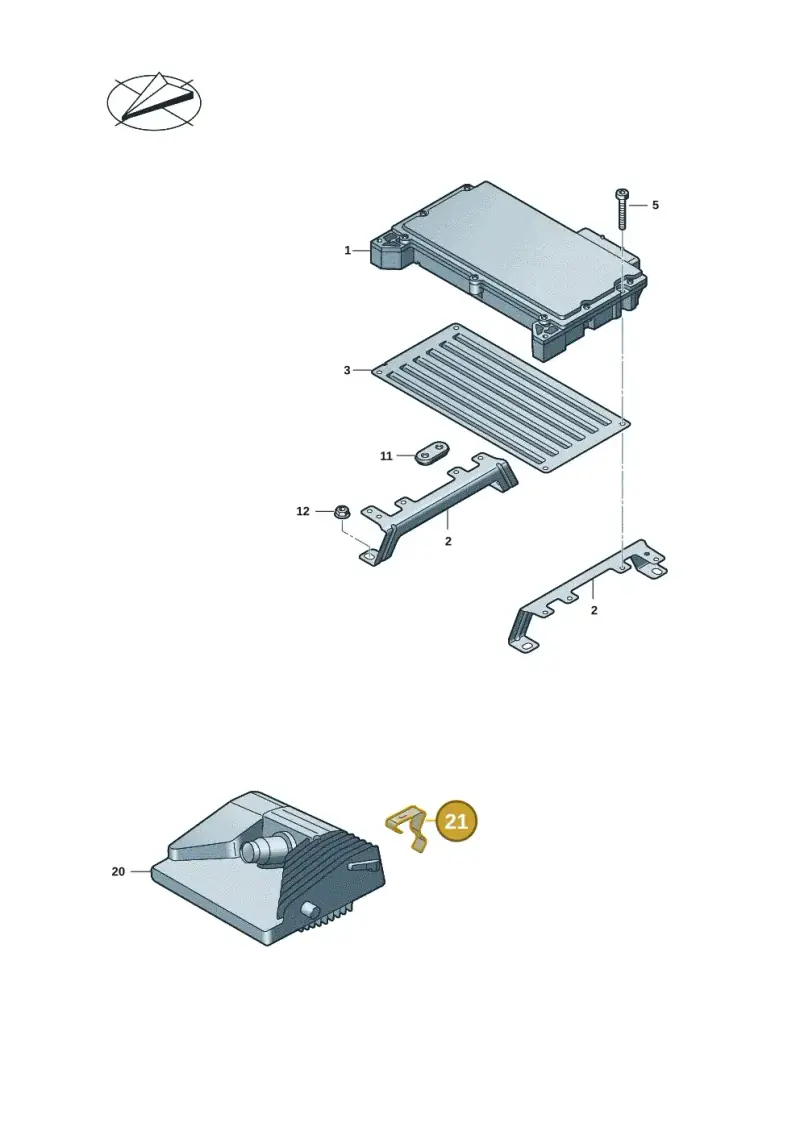4L0907671 — Audi Q6 e-tron (2023-) diagram f5s907230, position 21
