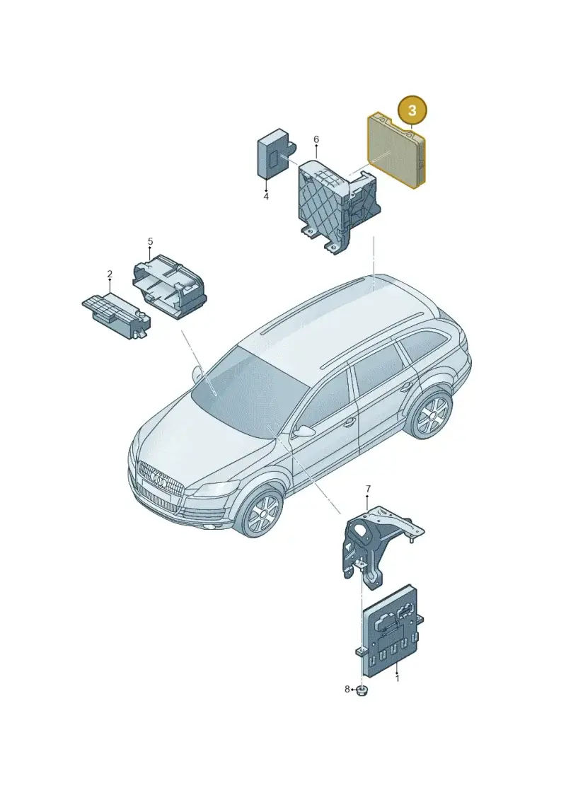 4L0910289K — Audi Q7 qu. 3.0 TDI (2009-2015) diagram 675907020, position 3