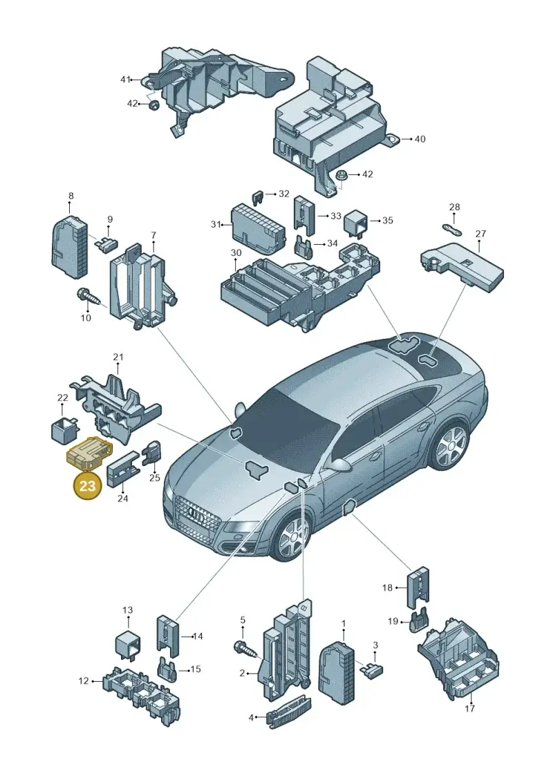 4L0941824 — Audi A7 Sportback (2014-2018) diagram 711937000, position 23