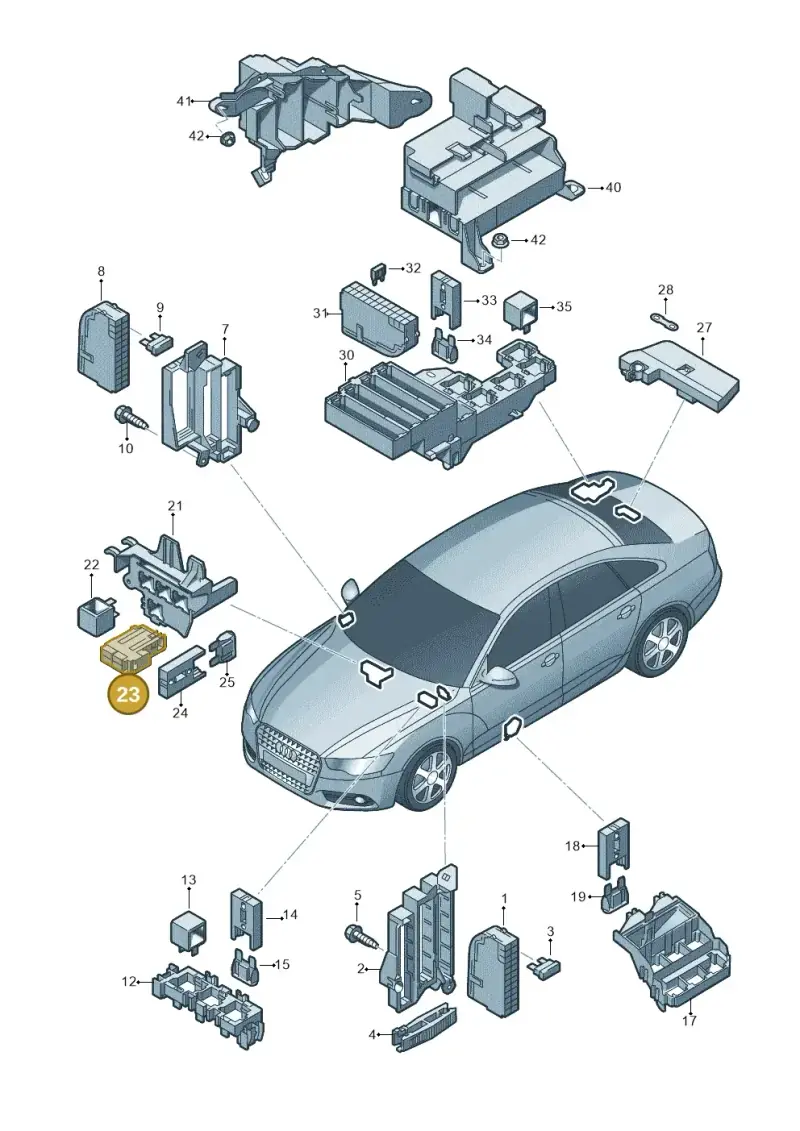 4L0941824 — Audi A6 qu. 3.0 tdi (2014-2018) diagram 717937000, position 23