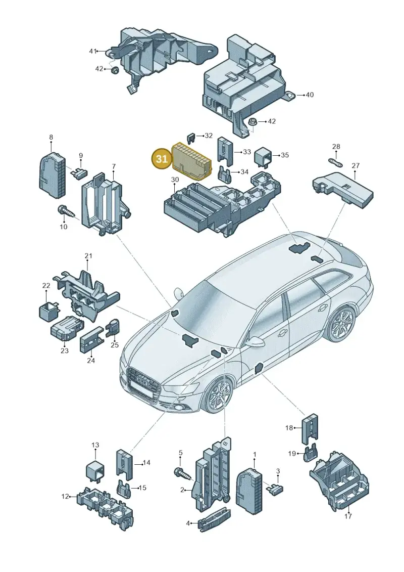 4L0941824 — Audi RS6 Avant (2013-2018) diagram 758937000, position 31