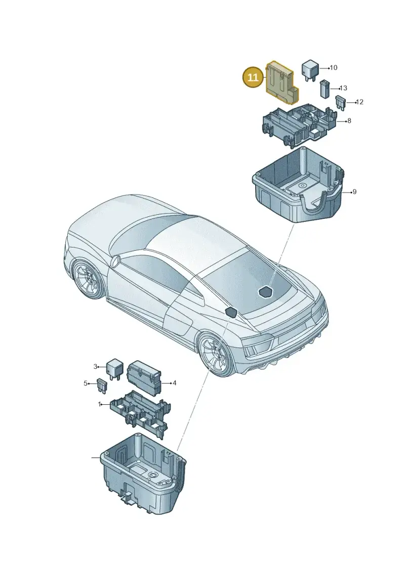 4L0941824 — Audi R8 Spyder (2015-2024) diagram 872937200, position 11