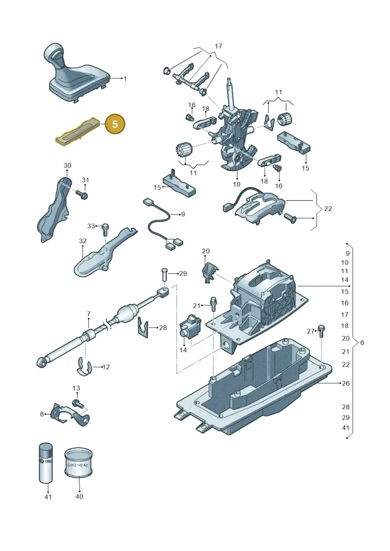 4L1713463A3Q7 — Audi Q7 qu. 3.0 TDI (2009-2015) diagram 675713200, position 5