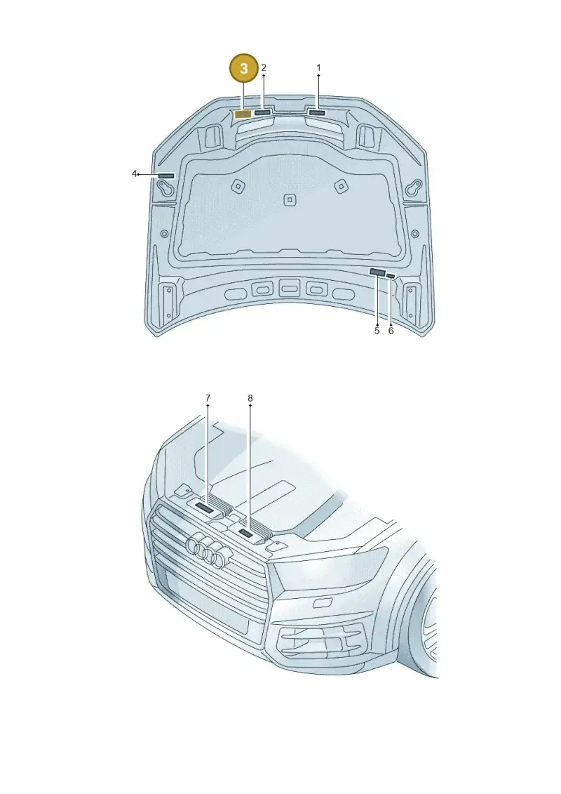 4M0010504G — Audi Q7 (2015-2025) diagram 859010100, position 3