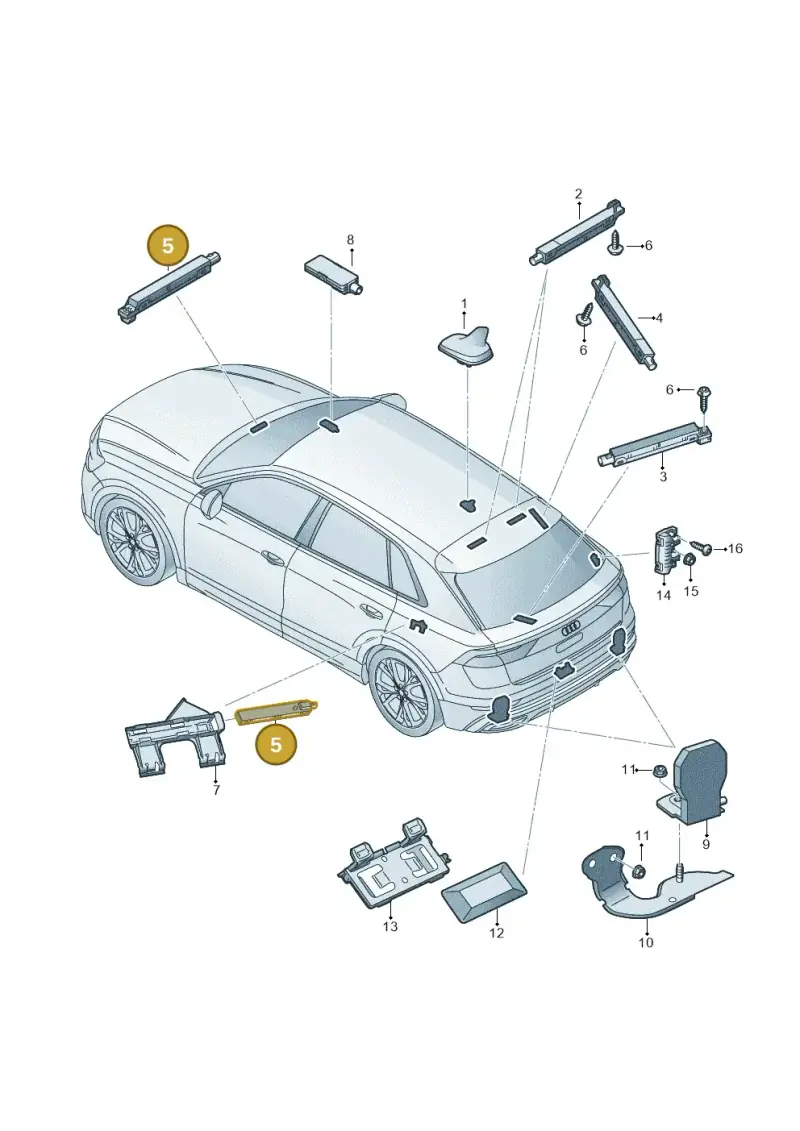 4M0035504 — Audi RS Q8 (2019-2025) diagram 429035010, position 5