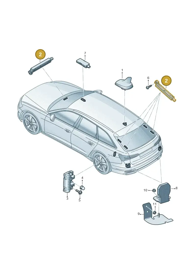 4M0035504 — Audi RS6 Avant (2019-2025) diagram 430035150, position 2