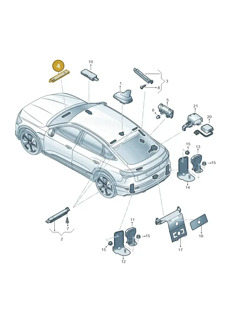 4M0035504 — Audi Q8 e-tron (2018-2025) diagram 586035150, position 4