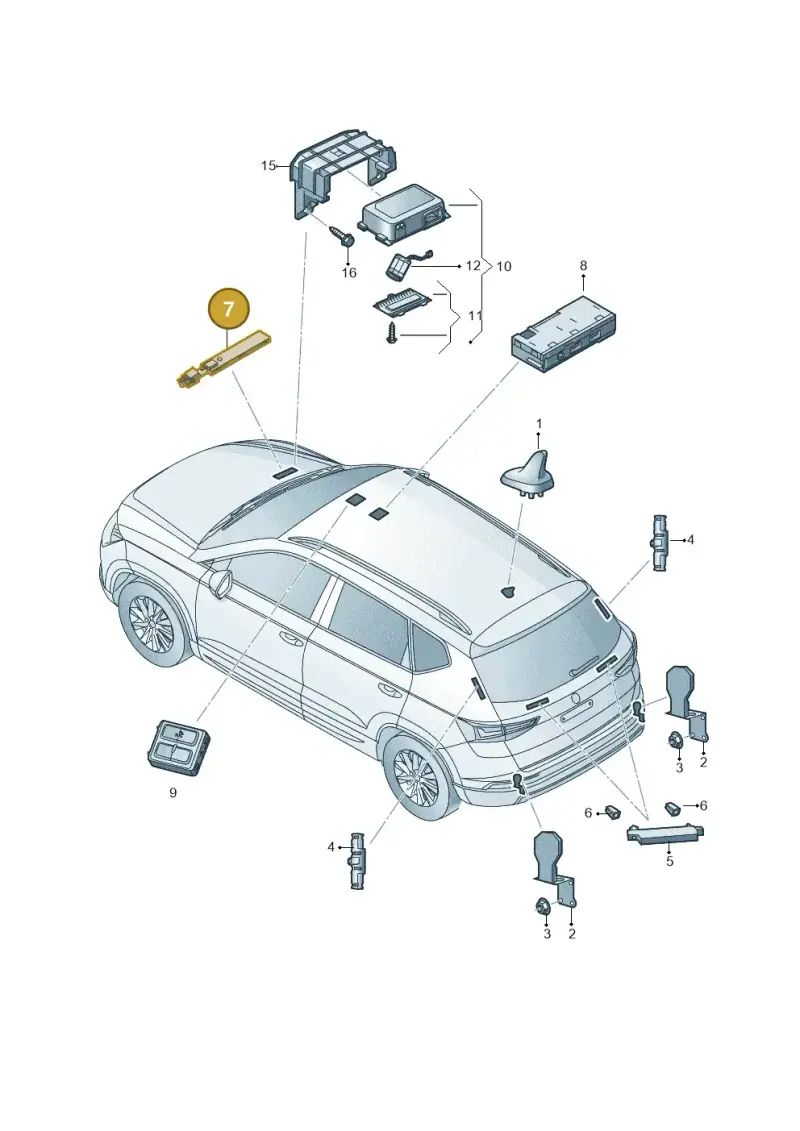4M0035504 — Skoda Kodiaq (2018-2022) diagram 804000140, position 7