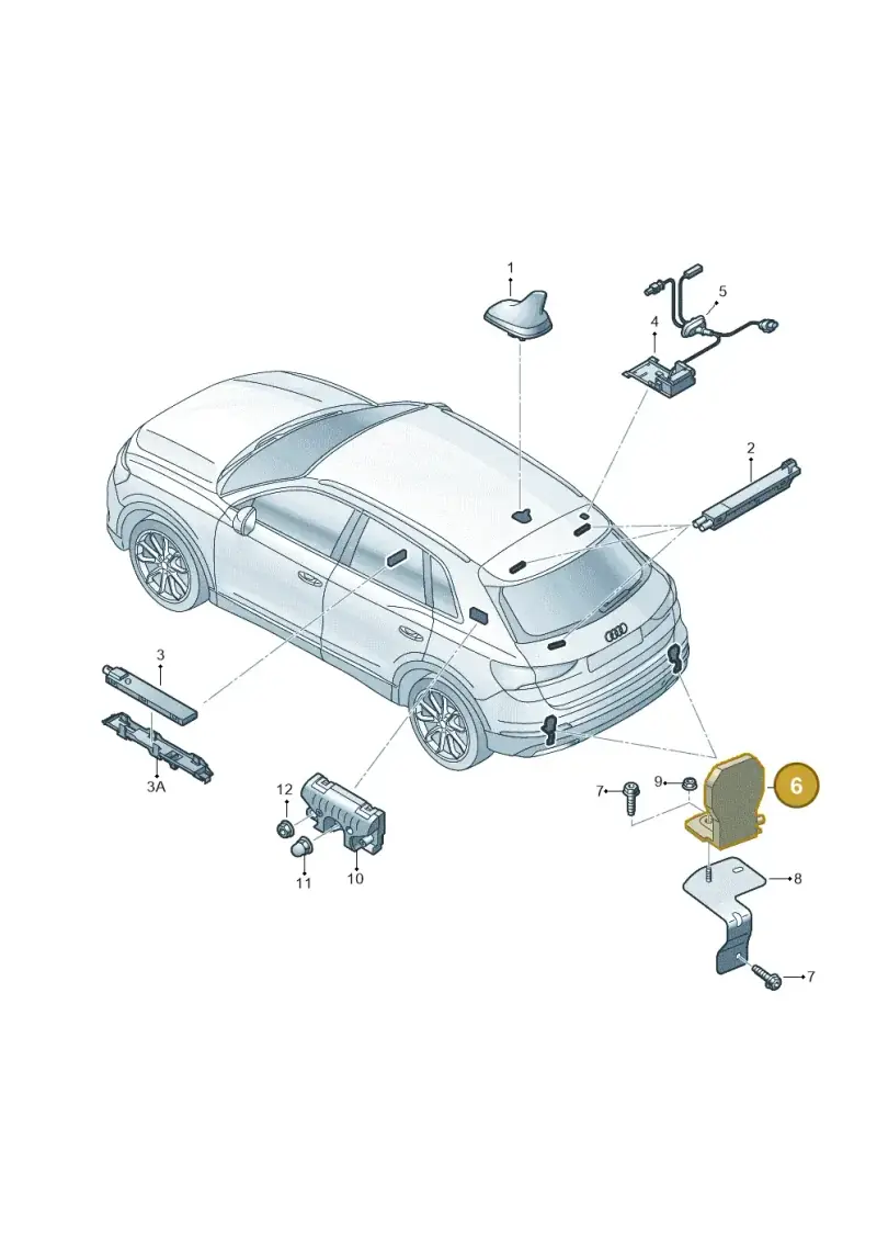4M0035507 — Audi RSQ3 Sportback (2019-2024) diagram 597035100, position 6