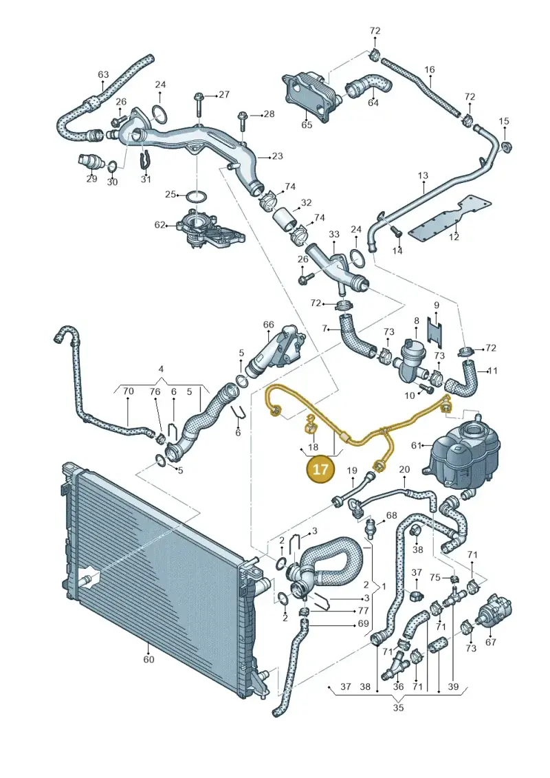4M0121081AJ — Audi Q7 (2015-2025) diagram 859121410, position 17