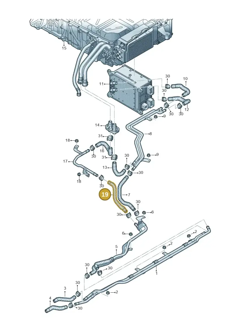 4M0121082F — Audi Q8 Quattro 3,0 (2018-) diagram 859121150, position 19