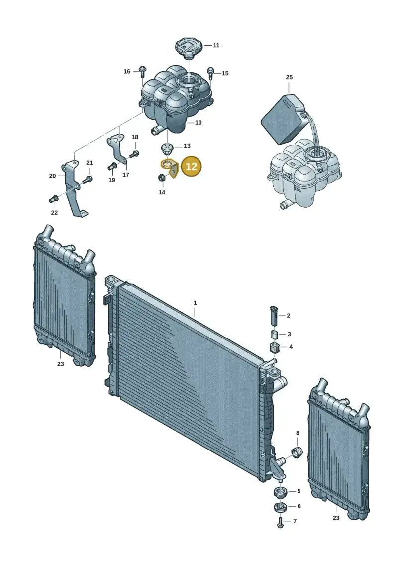 4M0121232E — Audi Q8 Quattro 3,0 (2018-) diagram 429121029, position 12