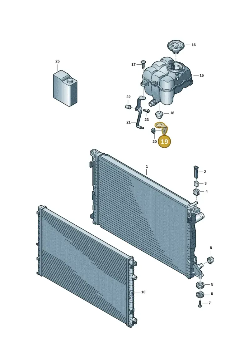 4M0121232E — Audi Q8 Quattro 3,0 (2018-) diagram 859121152, position 19