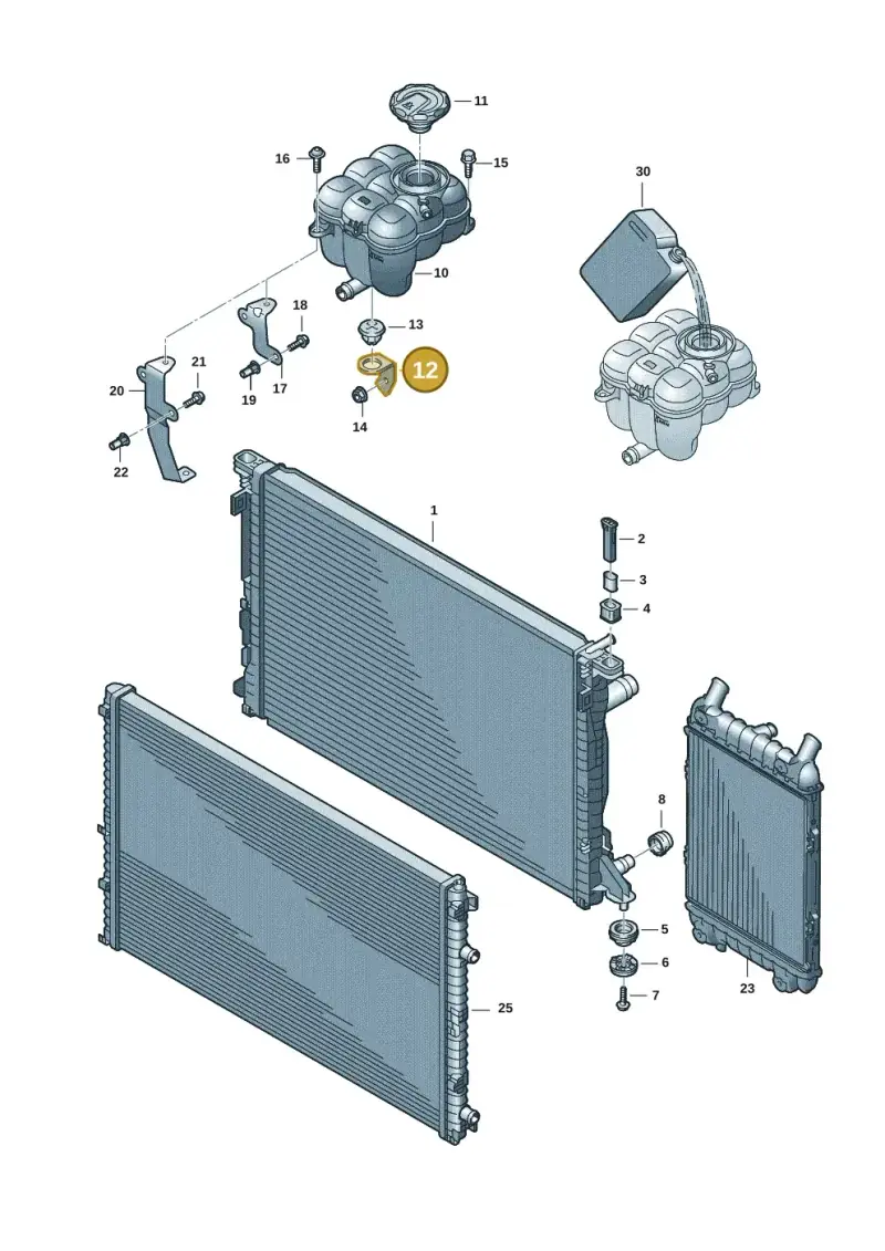 4M0121232E — Audi Q8 Quattro 3,0 (2018-) diagram 859121198, position 12
