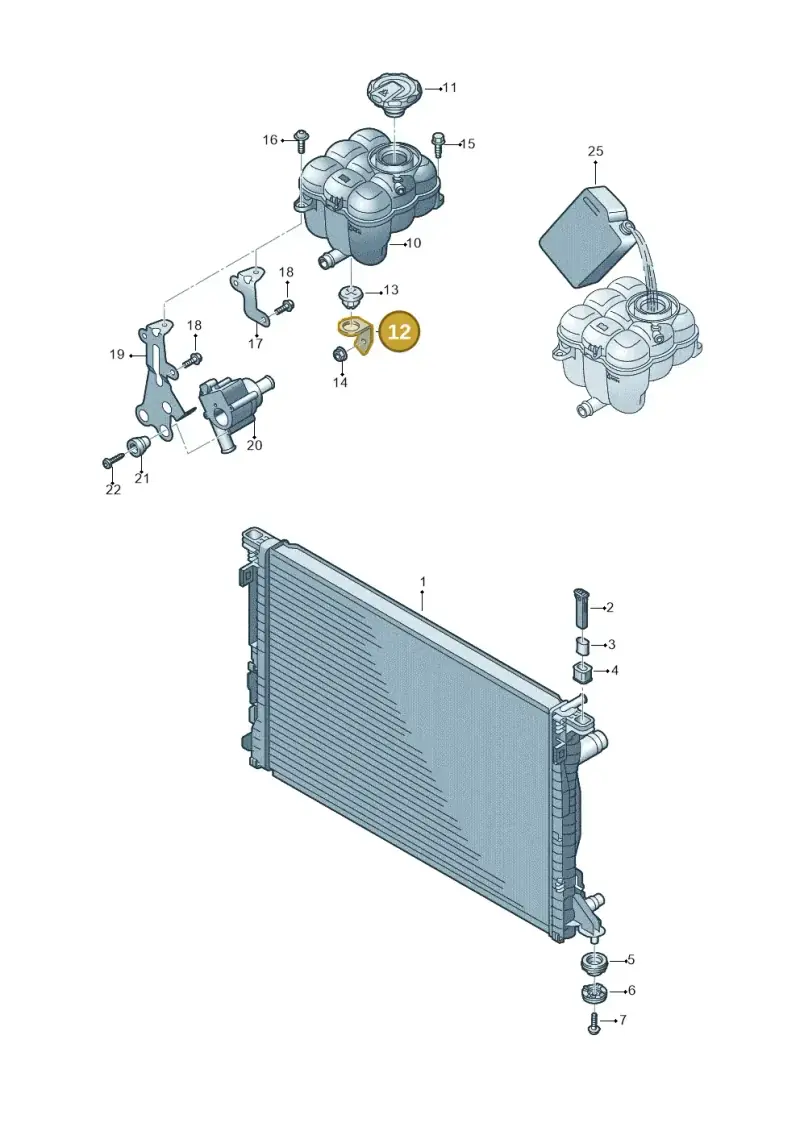 4M0121232E — Audi Q8 Quattro 3,0 (2018-) diagram 859121790, position 12