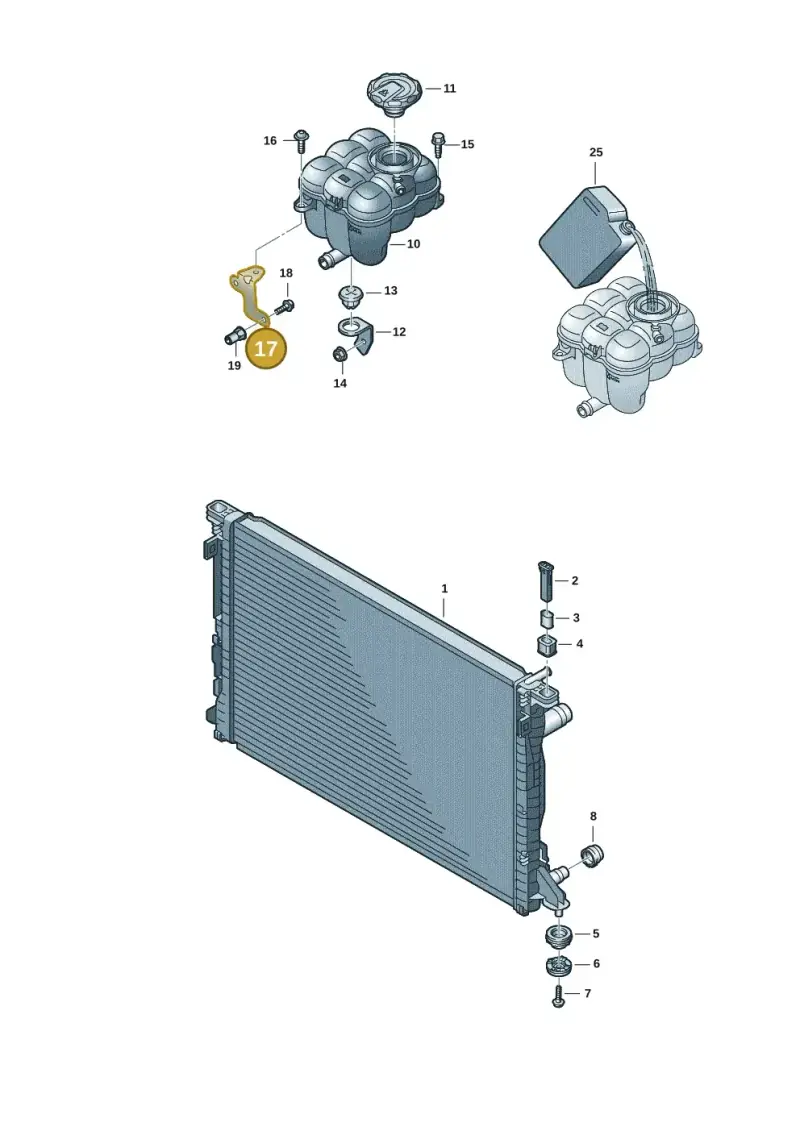 4M0121233CE — Audi Q8 Quattro 3,0 (2018-) diagram 429121047, position 17