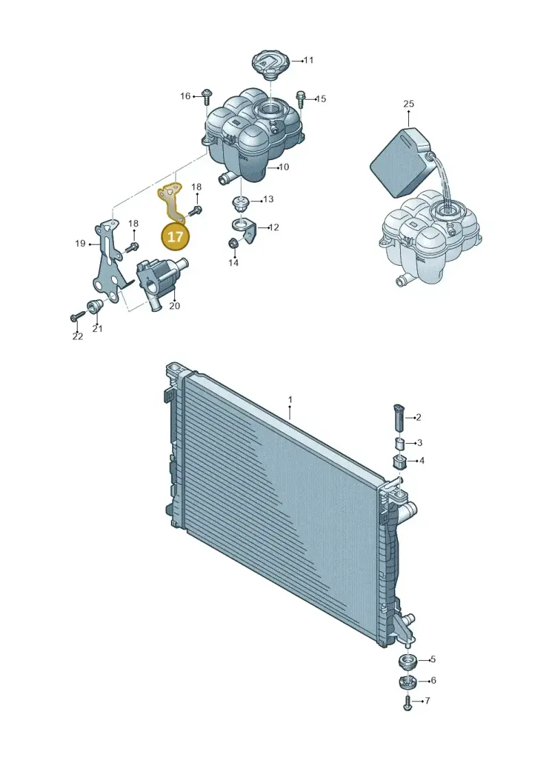 4M0121233CE — Audi Q8 Quattro 3,0 (2018-) diagram 859121790, position 17